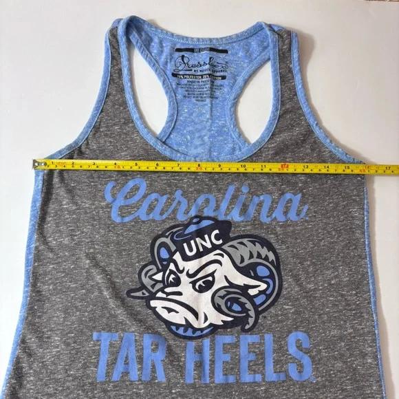 Pressbox Royce Apparel UNC Carolina Tar Heels Razorback Tank Top Blue Gray Sz M - Picture 6 of 8